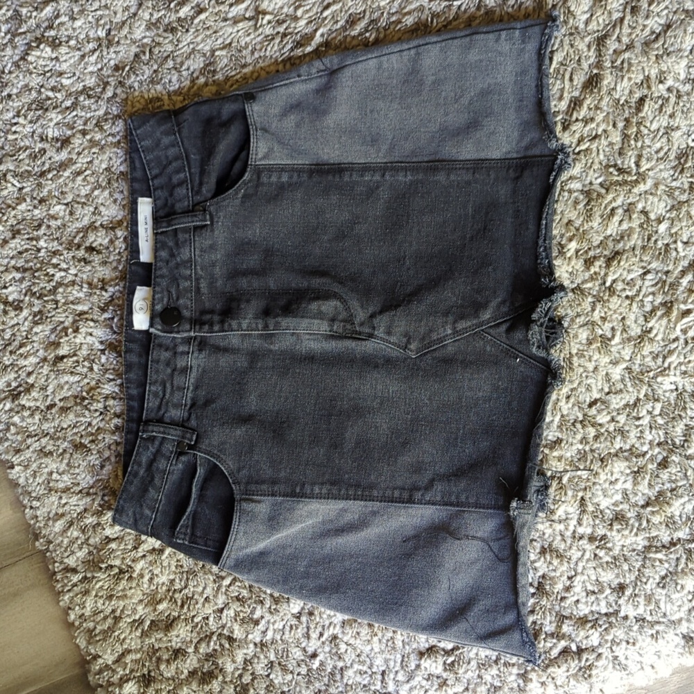 Cotton On 91 Patchwork  A line Denim Skirt